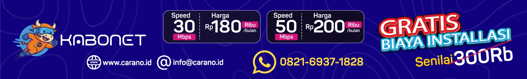 KABONET — Internet nyaman, pengalaman tanpa gravitasi.