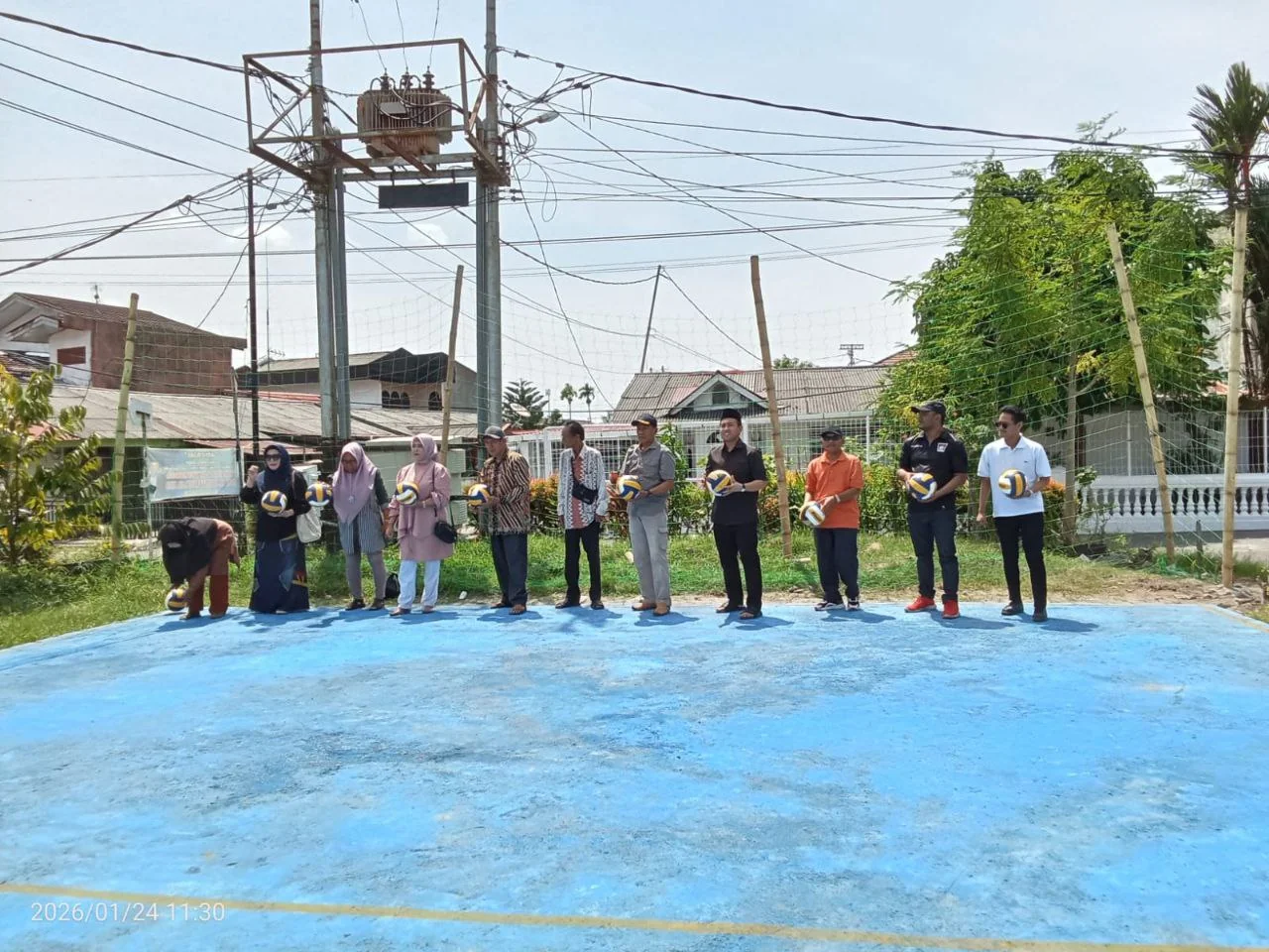 Lapangan Voli RW 16 Parupuk Tabing Diresmikan, Wujud Nyata Aspirasi Masyarakat