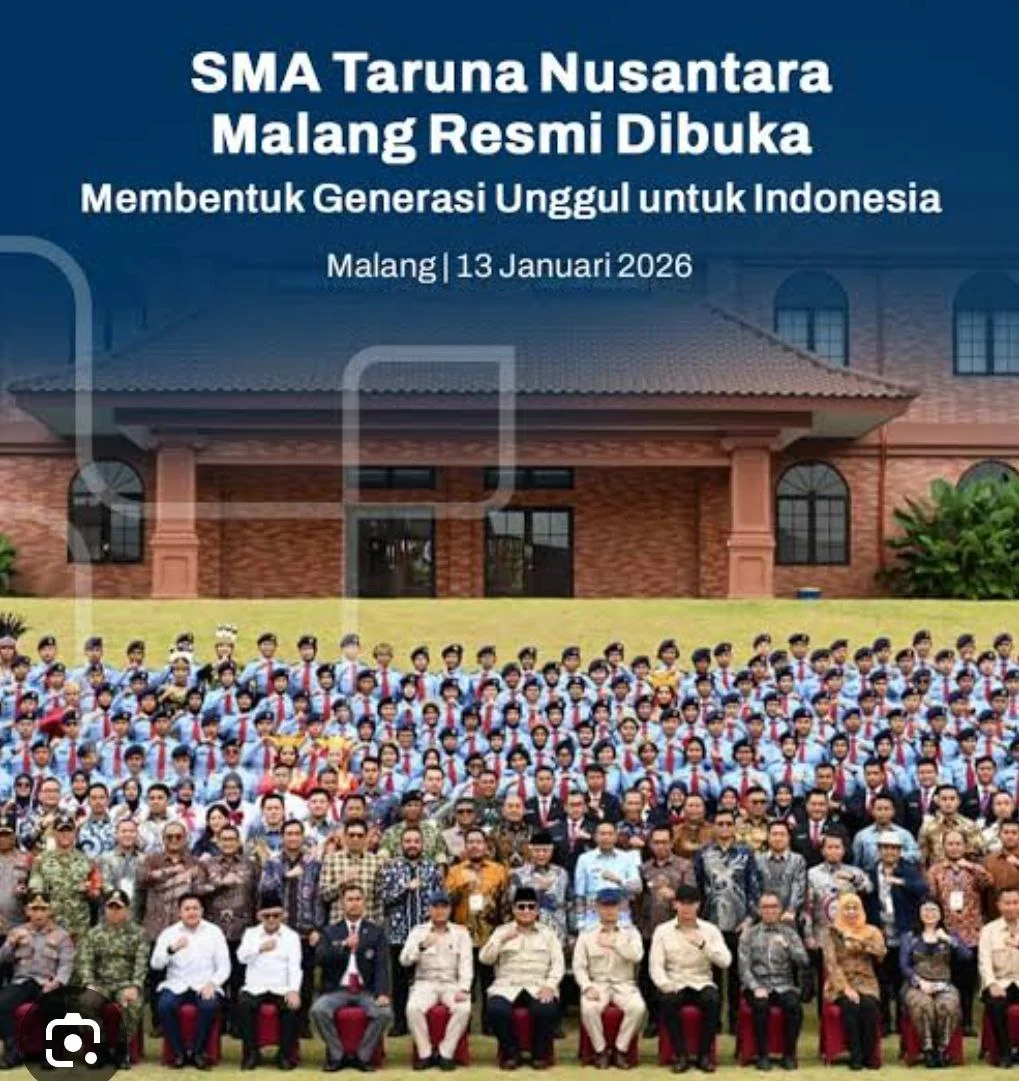 Prabowo Resmikan SMA Taruna Nusantara, Sekolah Elite dengan Beasiswa Penuh untuk Siswa Berprestasi