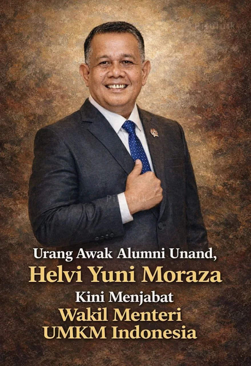 Urang Awak Alumni Unand, Helvi Yuni Moraza Dipercaya Jadi Wakil Menteri UMKM