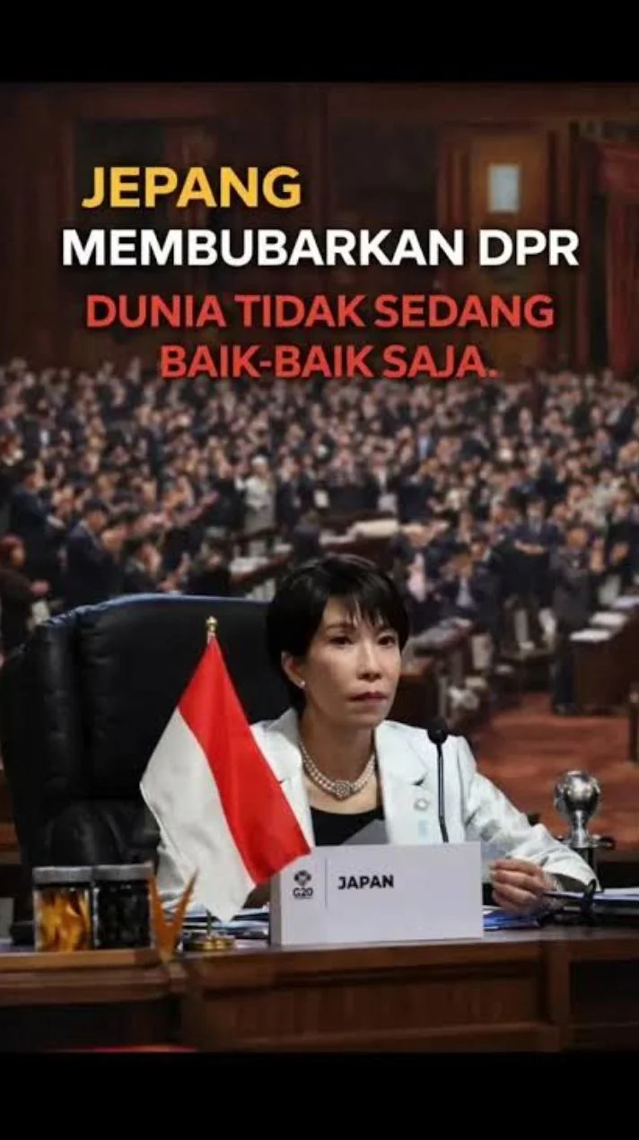 Jepang Bubarkan DPR, PM Takaichi Panggil Rakyat Menentukan Arah Bangsa