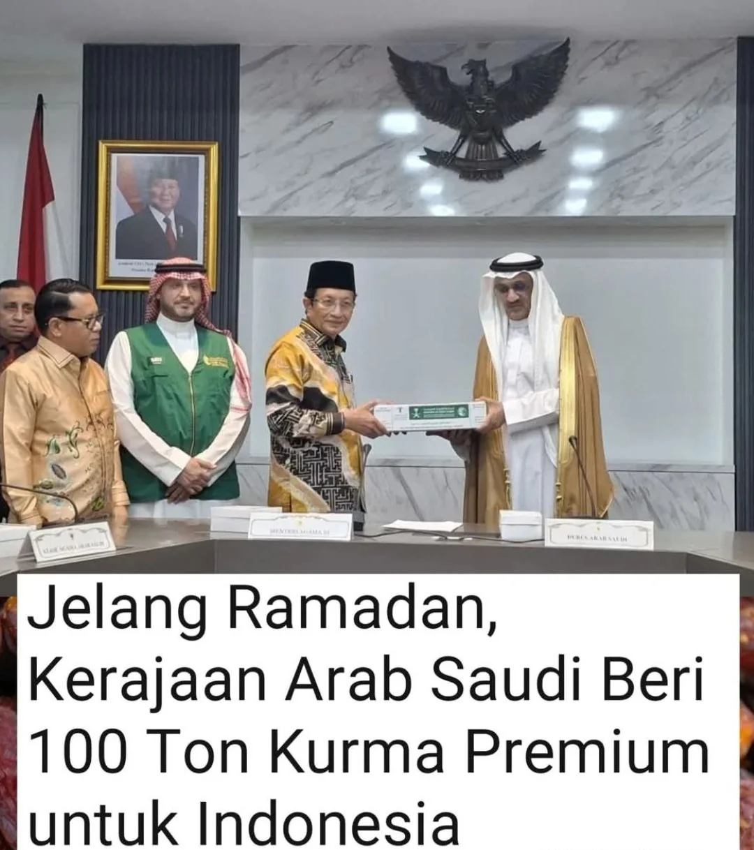 Arab Saudi Kirim 100 Ton Kurma Premium untuk Indonesia, Menag: Akan Disalurkan ke yang Paling Berhak